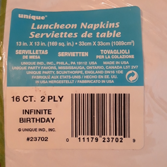 Happy Birthday Napkins - Picture 3 of 4